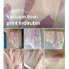 19-Eco-Print with Indirubined leaf - the vacuum way, complementary courses for "INSIDE INDIGO" by Julia Tabakhova