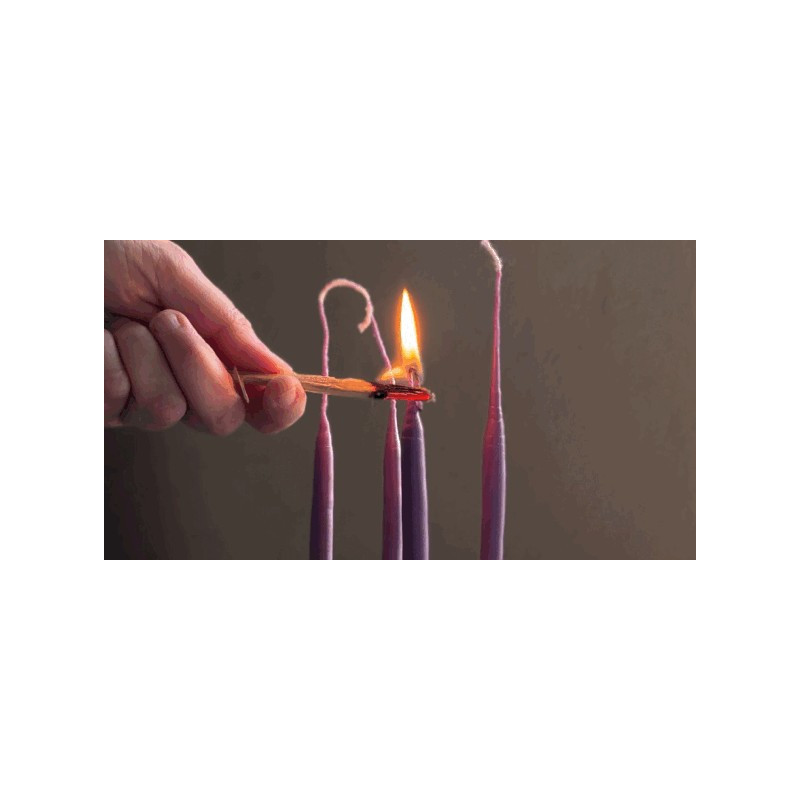 15 - Indirubin candle, complementary courses for "INSIDE INDIGO" by Julia Tabakhova