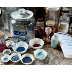 7-Heated aqueous extraction: extended edition for Japanese Indigo pigment - indirubin, complementary course for "INSIDE INDIGO"