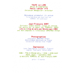 TOUTE LA LIRE - Petit cahier n° 3