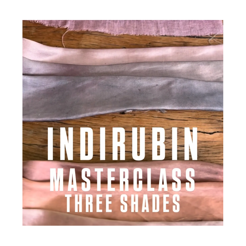 6-Indirubin with woad, complementary courses for the book "INSIDE INDIGO" by Julia Tabakhova